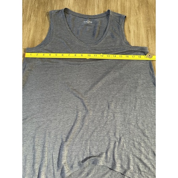 Eileen Fisher Asymmetrical Grey Linen Tunic Tank size XS NEW - Picture 6 of 7